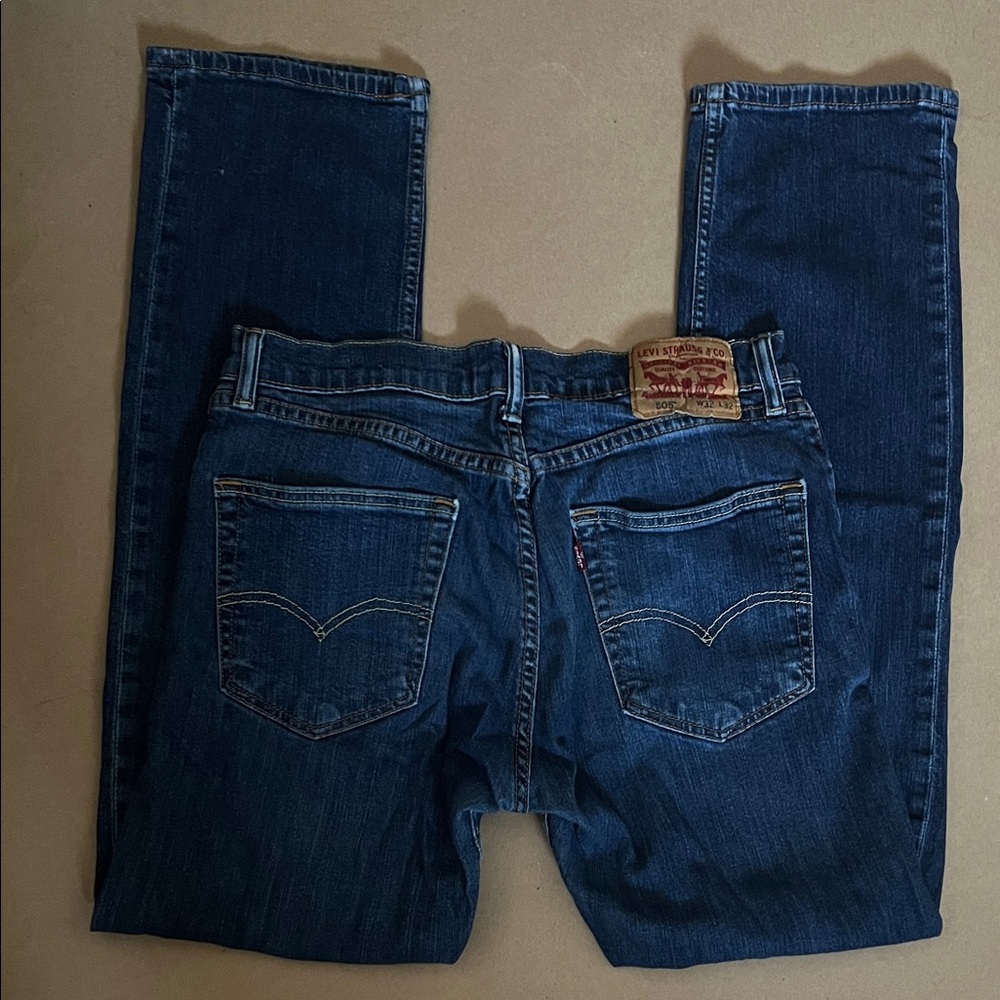 Levi's 505 Men's Straight Jeans in Deep Indigo